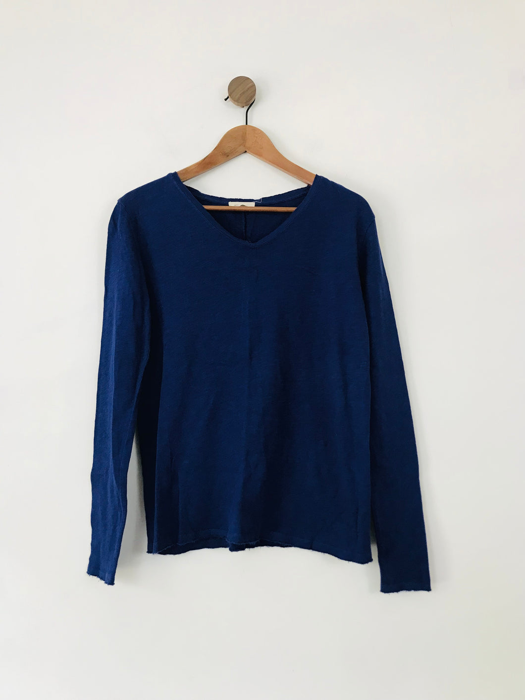 American Vintage Women's Long Sleeve T-Shirt | M UK10-12 | Blue
