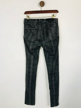 Load image into Gallery viewer, SportMax Code Women&#39;s Snake Print Skinny Jeans | UK 8 28 | Grey
