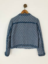 Load image into Gallery viewer, Zara Women’s Tweed Tassel Blazer Jacket | M UK10-12 | Blue
