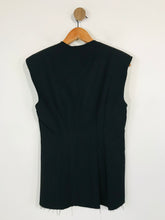 Load image into Gallery viewer, Zara Women&#39;s Shoulder Pad Blouse | M UK10-12 | Black
