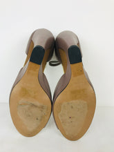 Load image into Gallery viewer, Reiss Womens Leather Peep Toe Heel | UK 7 EU 40 | Purple
