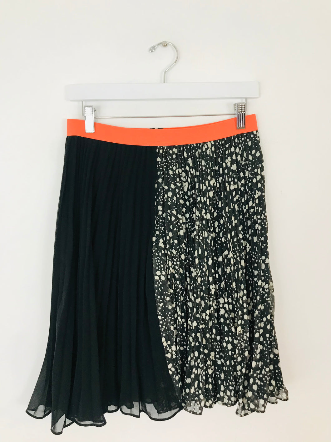 Oliver Bonas Women’s Pleated A-Line Skirt | UK12 | Black