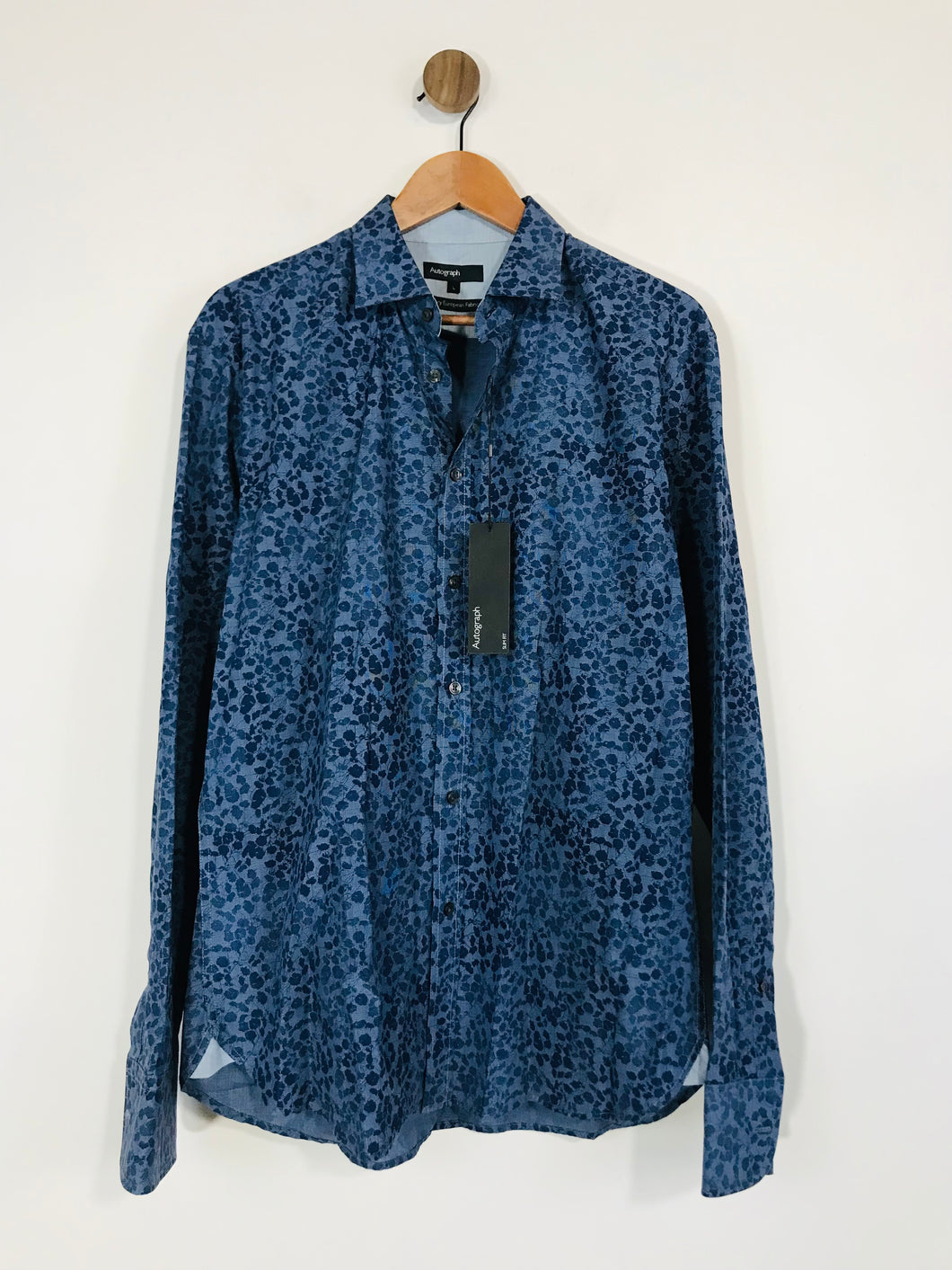 Autograph Men's Floral Button-Up Shirt NWT | L | Blue