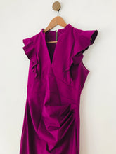 Load image into Gallery viewer, Jolie Moi Women&#39;s Ruched Sheath Dress | UK12 | Purple
