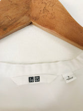 Load image into Gallery viewer, Uniqlo Women&#39;s Collarless Blouse | L UK14 | White

