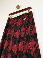 Load image into Gallery viewer, Nicole Farhi Women&#39;s Floral Wrap A-Line Skirt | UK8 | Red
