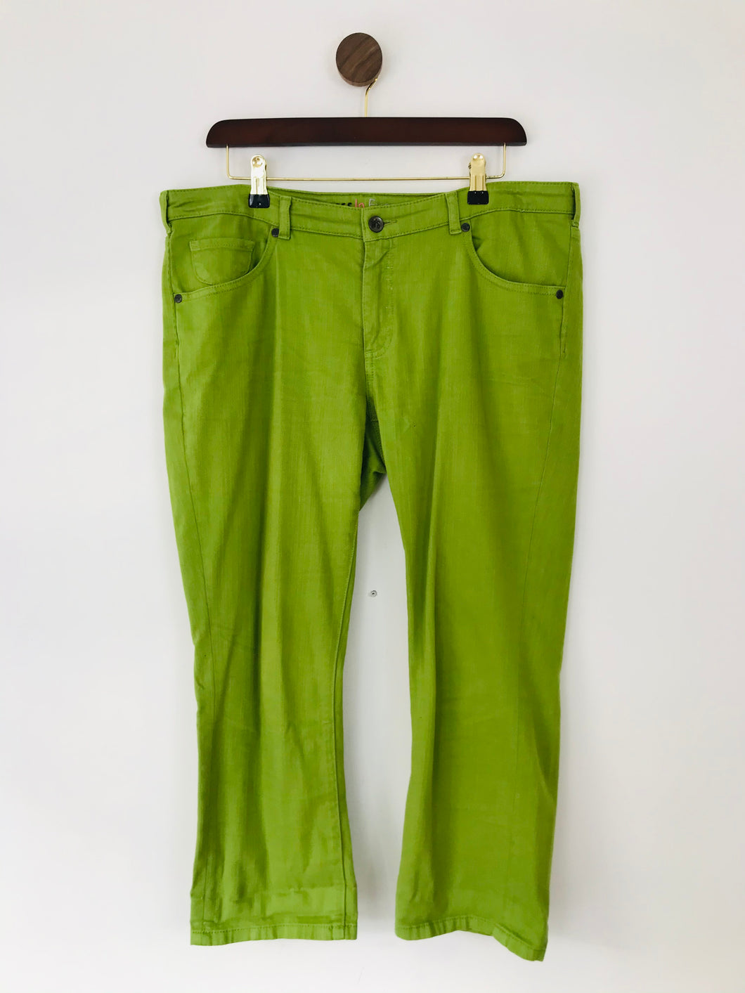 White Stuff Women's Cropped Slim Jeans | UK16 | Green