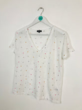 Load image into Gallery viewer, Rails Women’s Butterfly Print Linen Blend Tshirt | UK8 | White

