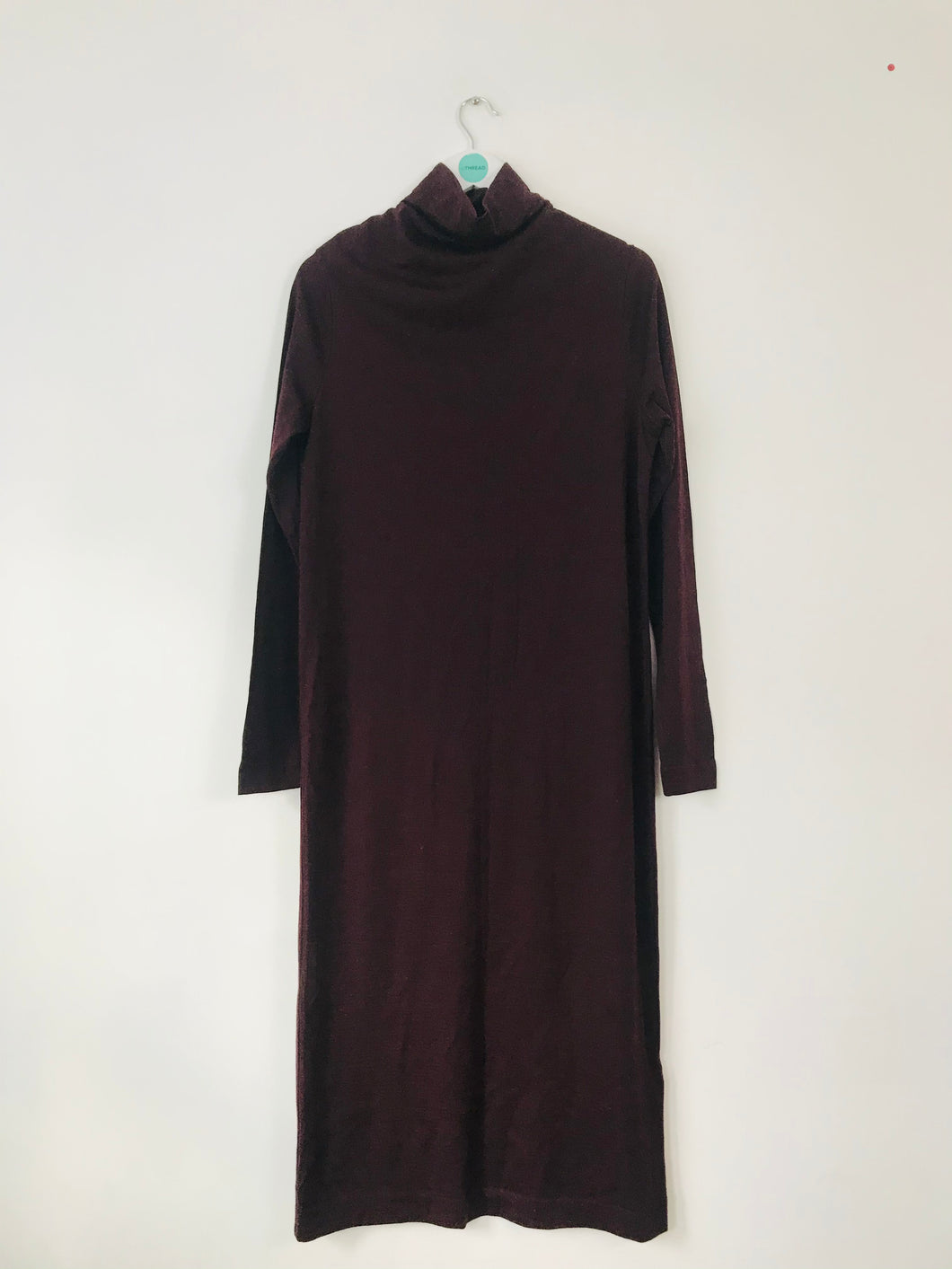 COS Women’s Wool Maxi Shirt Dress | S UK8 | Purple