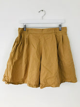 Load image into Gallery viewer, MHL Margaret Howell Wide Leg Flared Pleated Shorts | L | Brown
