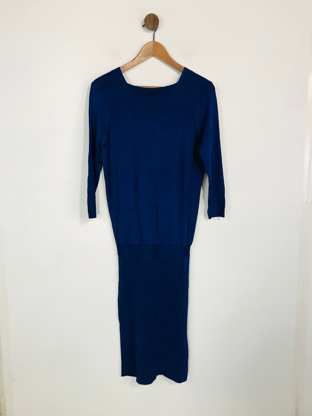 Reiss Women's Smart Wrap Bodycon Dress NWT | UK6 | Blue
