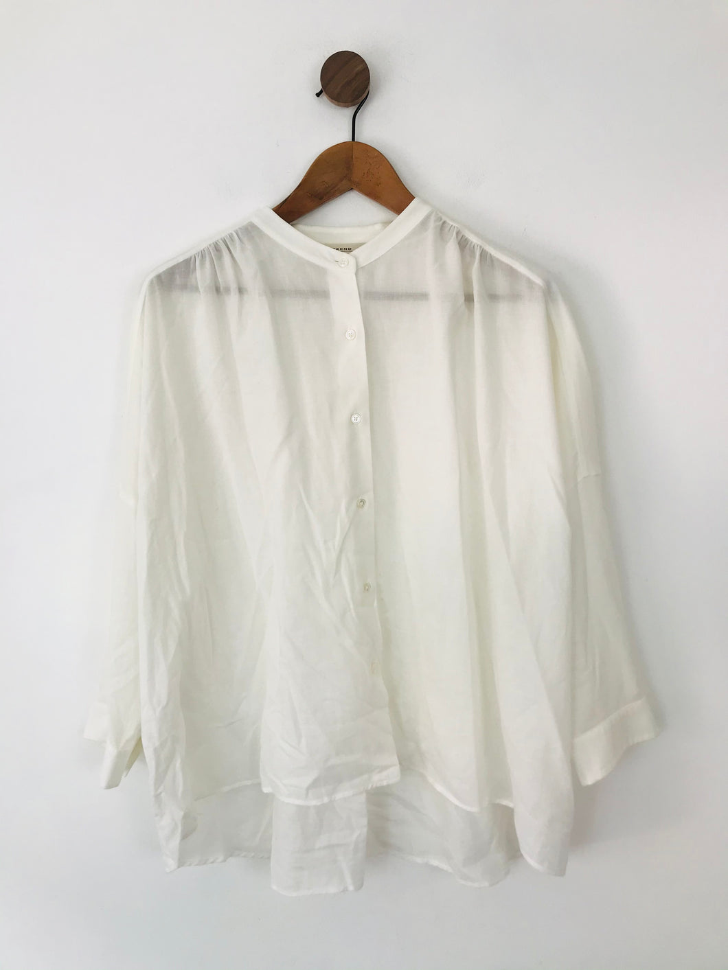 Weekend Max Mara Women's Oversized Button-Up Shirt | UK14 | White