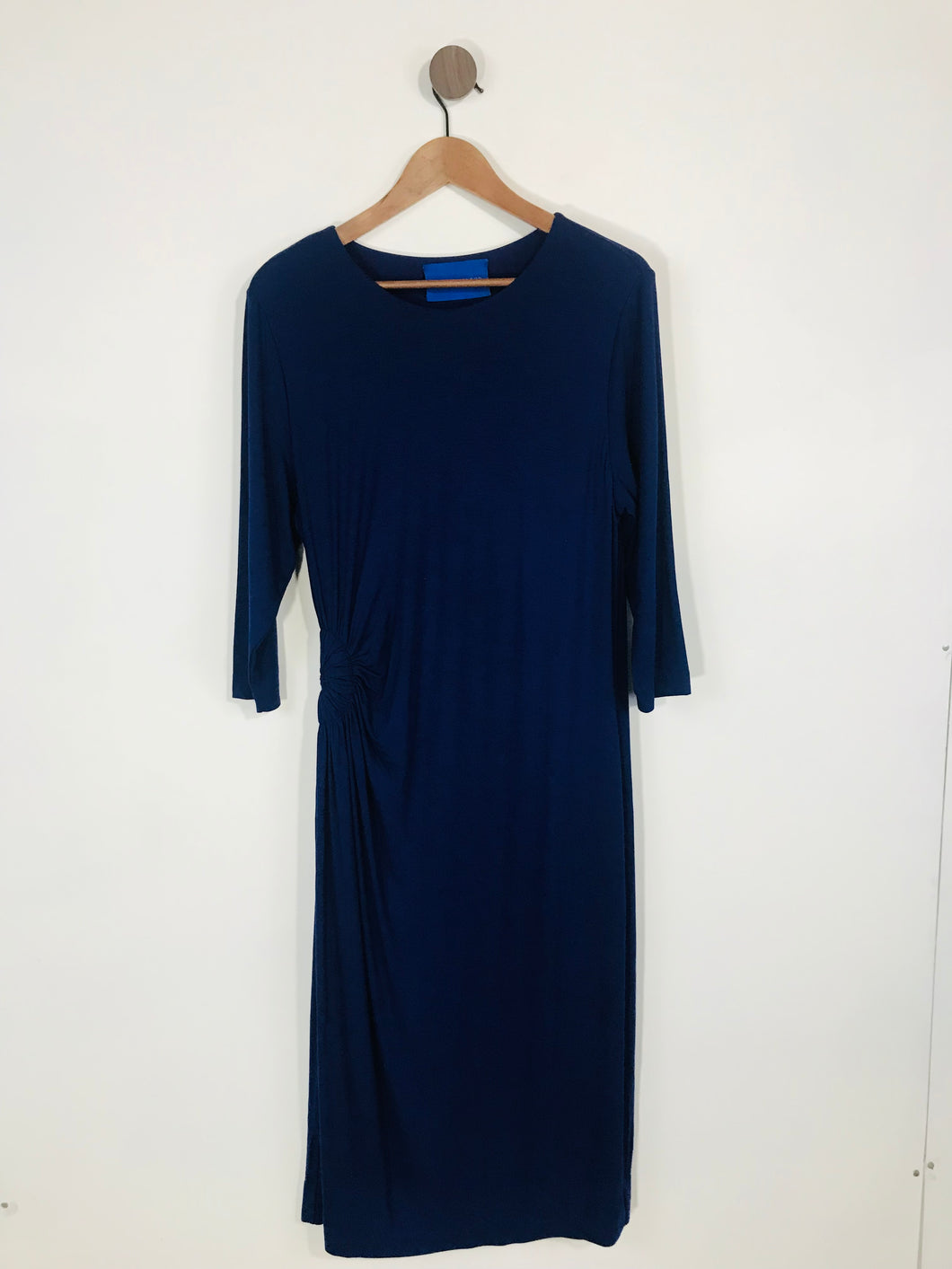 Winser London Women's Gathered A-Line Dress | UK16 | Blue