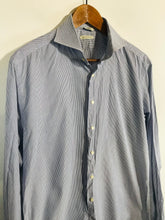 Load image into Gallery viewer, Suitsupply Men&#39;s Egyptian Cotton Button-Up Shirt | 16.5 | Blue
