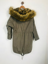 Load image into Gallery viewer, Whistles Women&#39;s Faux Fur Parka Jacket | M UK10-12 | Green
