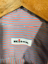 Load image into Gallery viewer, Kiton Men&#39;s Cotton Striped Button-Up Shirt | 38 | Multicolour
