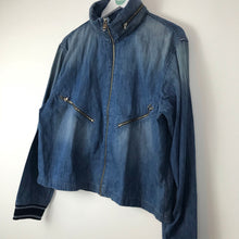 Load image into Gallery viewer, Diesel Womens Vintage Zip Up Denim Jacket | L UK14 | Blue
