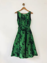 Load image into Gallery viewer, Phase Eight Women&#39;s Floral Belted Midi Dress | UK10 | Green

