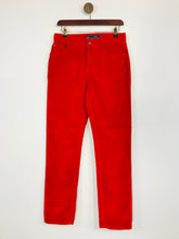 Load image into Gallery viewer, Boden Women&#39;s Slim Straight Corduroy Trousers | UK10 | Red
