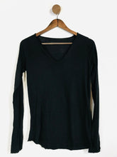 Load image into Gallery viewer, Zadig &amp; Voltaire Women&#39;s Long Sleeve V-Neck T-Shirt | XS UK6-8 | Black
