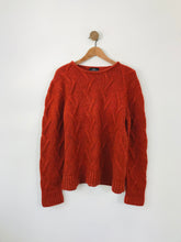 Load image into Gallery viewer, Barbour Women&#39;s Cable Knit Jumper | UK18 | Orange
