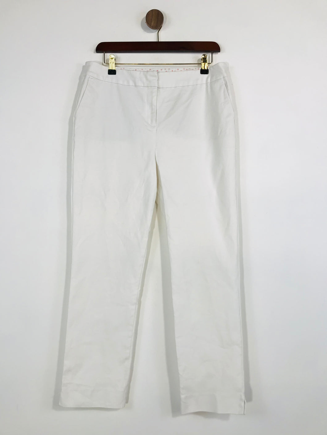 Boden Women's Cotton Chinos Trousers | UK14 | White