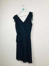 Load image into Gallery viewer, Reiss Womens Pleated Wrap Dress | UK8 | Dark Navy
