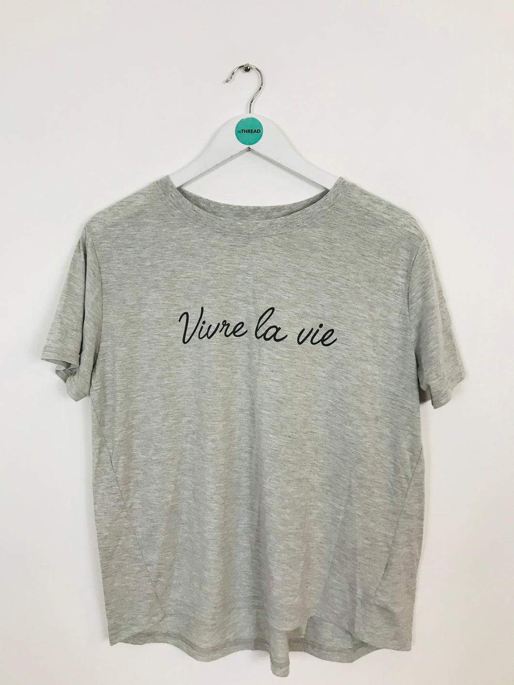Whistles Women’s Graphic Oversized Boxy T-Shirt | M | Grey