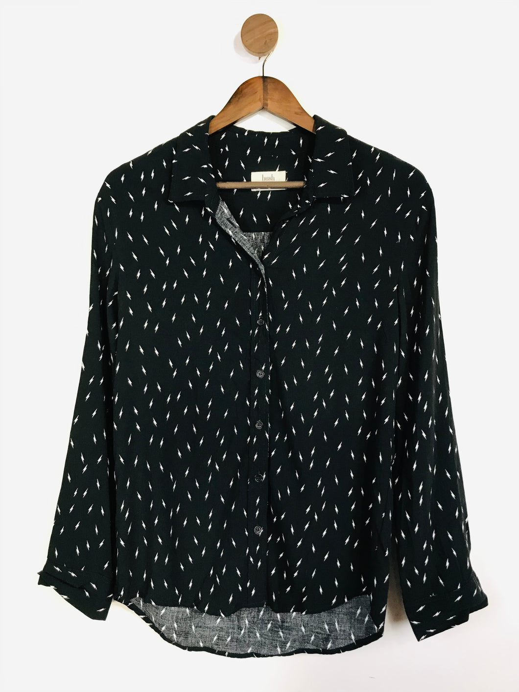 Hush Women's Button-Up Shirt | UK10 | Black
