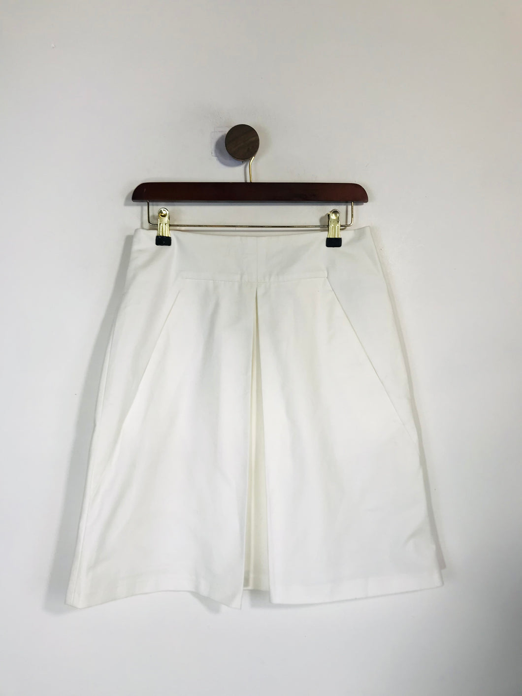 Zara Women's Pleated A-Line Skirt | S UK8 | White