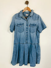 Load image into Gallery viewer, Levi’s Women&#39;s Denim Pleated A-Line Dress | M UK10-12 | Blue
