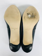 Load image into Gallery viewer, Jones Women&#39;s Leather Court Heels | EU39 UK6 | Black
