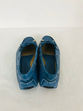 Load image into Gallery viewer, Andacco Women’s Moccasin Flats | 37 UK4 | Blue
