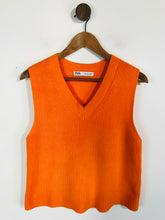 Load image into Gallery viewer, Zara Women&#39;s V-Neck Vest | M UK10-12 | Orange
