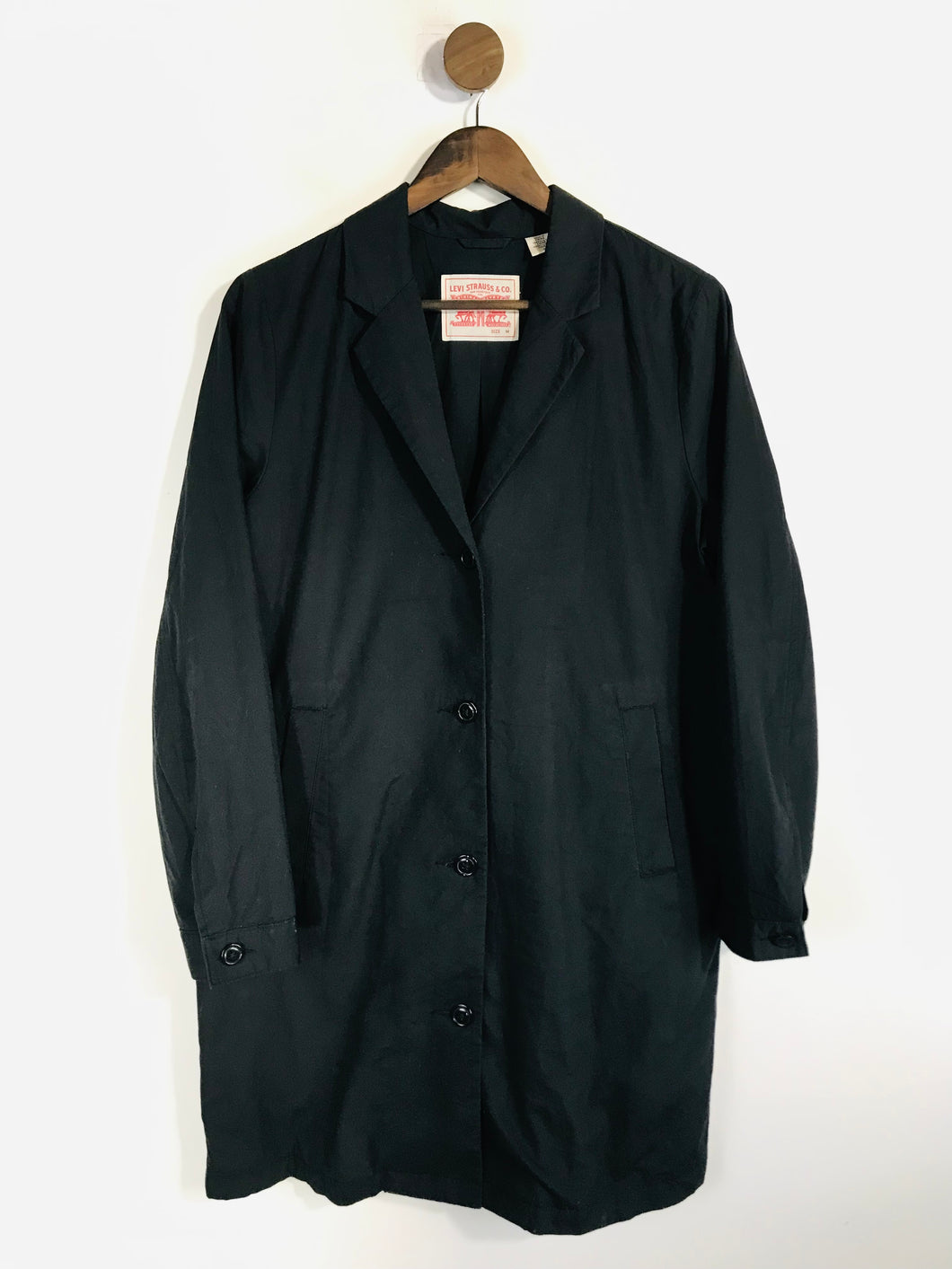 Levi’s Women's Cotton Overcoat Coat | M UK10-12 | Blue