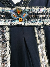 Load image into Gallery viewer, Kookai Women&#39;s Silk Sequin Mini Dress | EU38 UK10 | Blue
