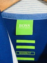 Load image into Gallery viewer, Boss Hugo Boss Men&#39;s Striped Polo Shirt | L | Blue
