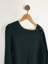 Load image into Gallery viewer, Luisa Cerano Women&#39;s Cashmere Crochet Jumper | UK16 | Black
