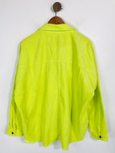 Load image into Gallery viewer, Zara Women&#39;s Corduroy Ribbed Denim Jacket | L UK14 | Green
