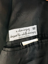 Load image into Gallery viewer, Adolfo Dominguez Men’s 2 Piece Striped Dinner Suit | Jacket EU52 UK42, Trousers UK40 | Black
