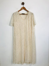 Load image into Gallery viewer, Zara Women&#39;s Pleated Maxi Dress | S UK8 | Beige

