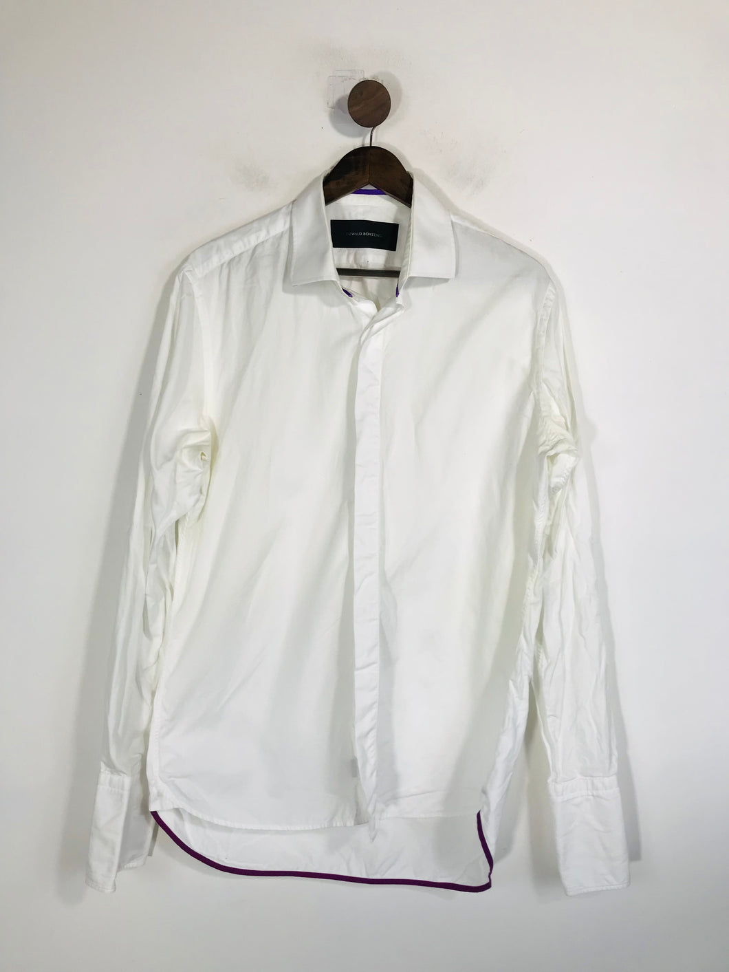 Ozwald Boateng Men's Smart Button-Up Shirt | XL | White