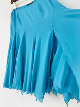 Load image into Gallery viewer, After Six Women&#39;s Slit A-Line Skirt | UK14 | Blue
