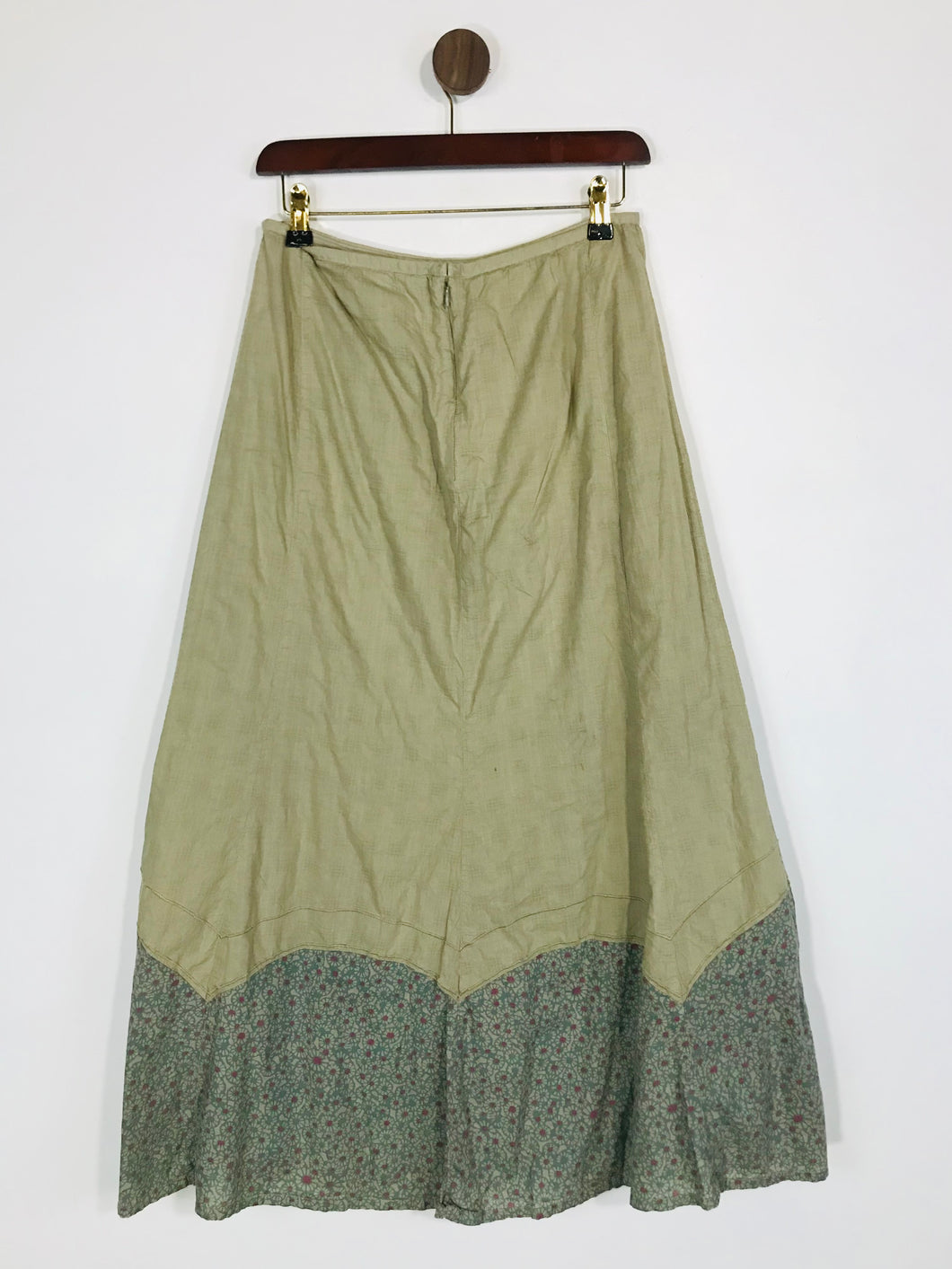 Fat Face Women's Cotton Floral Maxi Skirt | UK8 | Beige