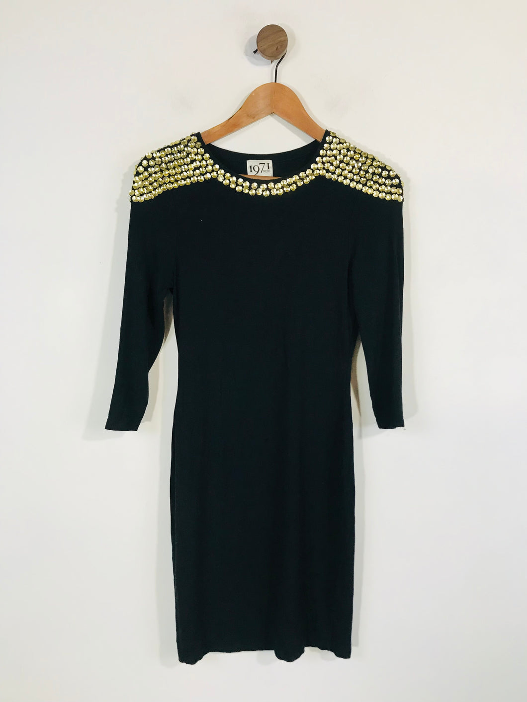 Reiss Women's Embroidered Mini Dress | XS UK6-8 | Black