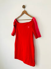 Load image into Gallery viewer, Adidas Women’s Off The Shoulder Bodycon Dress NWT | UK14 | Red

