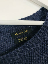Load image into Gallery viewer, Massimo Dutti Women’s Crochet Sweater Dress | L UK14 | Blue
