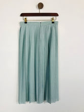 Load image into Gallery viewer, Great Plains Women&#39;s High Waist Pleated A-Line Skirt | UK10 | Blue
