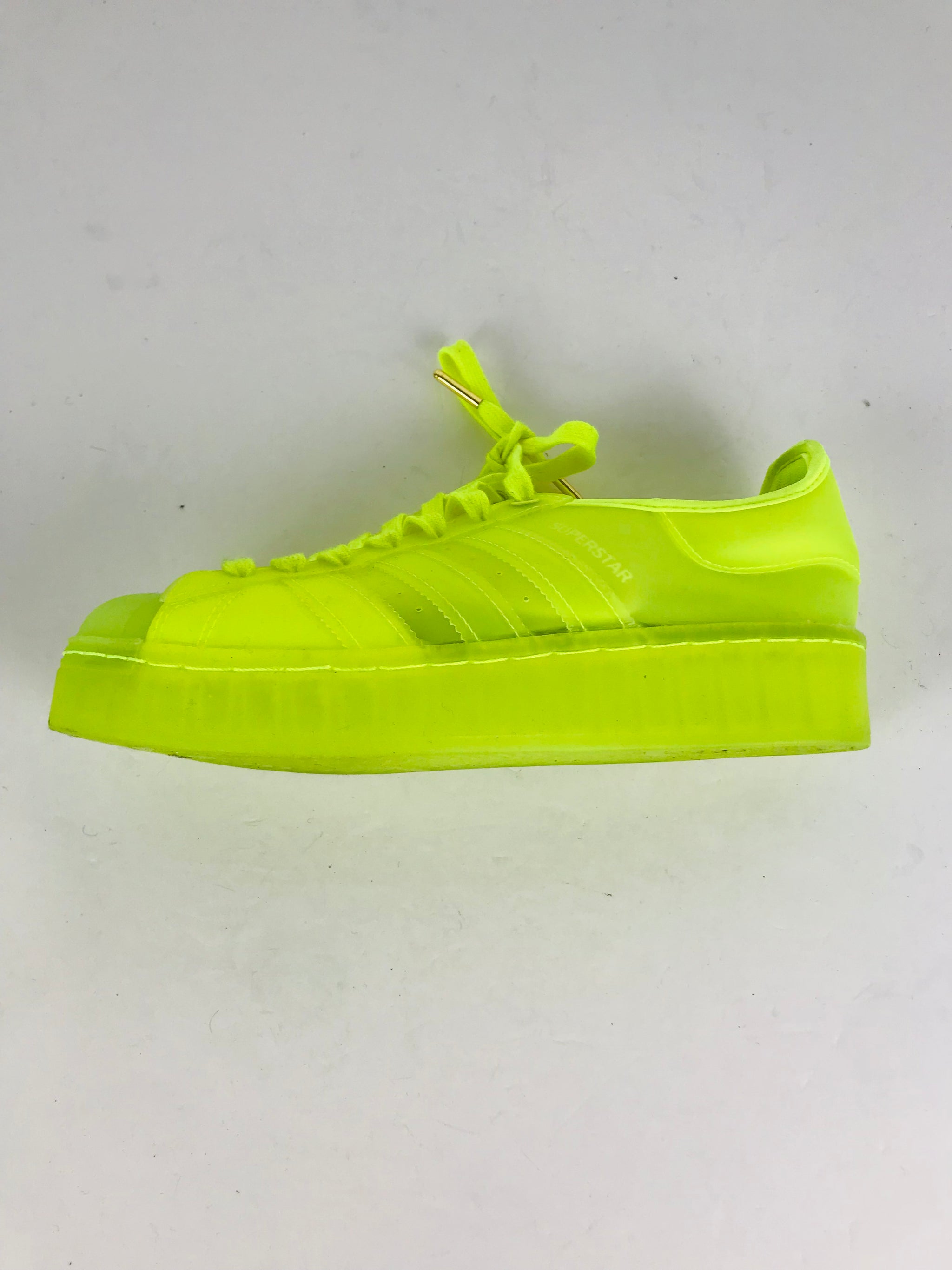 Adidas Women's Platform Neon Superstar Trainers | UK6.5