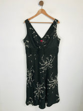 Load image into Gallery viewer, Monsoon Women&#39;s Linen Silk A-Line Dress | UK18 | Brown
